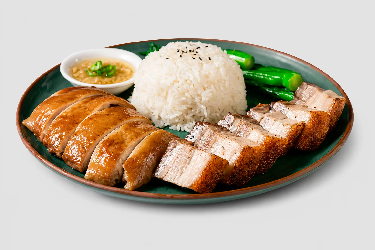 烧肉油鸡饭